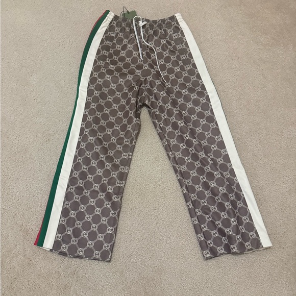 NEW!  Gucci Interlocking G Snap Track Pants Sherry Line XS - Picture 5 of 10